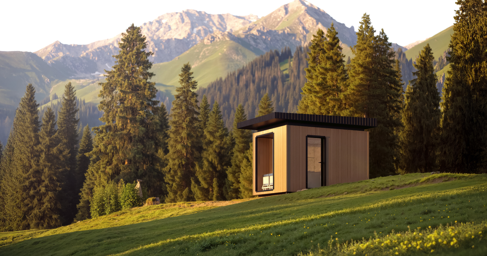 Casetta api in riso: microarchitettura che cura natura e uomo